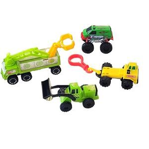 Lot of Three Tonka Toy Vehicles and One X-Motion Monster Truck Played With